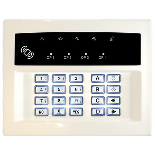 Pyronix Security Keypad - For Control Panel - White - Plastic