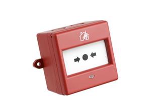 Fulleon Manual Call Point For Outdoor, Fire Alarm, Indoor - Red - Acrylonitrile Butadiene Styrene (ABS), Glass