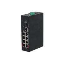 Dahua DH-PFS3110-8ET-96 9 Ports Ethernet Switch - Fast Ethernet, Gigabit Ethernet - 10/100Base-T, 10/100/1000Base-T, 1000Base-X - 2 Layer Supported - Modular - 1 SFP Slots - Power Adapter - 96 W PoE Budget - Twisted Pair, Optical Fiber - PoE Ports