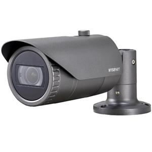 Hanwha QNO-6082R Wisenet Q Series, WDR IP66 2MP 3.2-10mm Motorized Varifocal Lens, IR 30M IP Bullet Camera, Grey