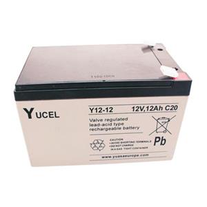 Yuasa Yucel Battery - Lead Acid - For Emergency Lighting - Battery Rechargeable - 12 V DC - 12000 mAh