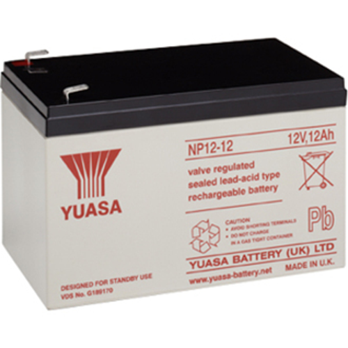 Yuasa NP12-12 Multipurpose Battery - 12000 mAh - Sealed Lead Acid (SLA) - 12 V DC - Battery Rechargeable