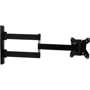 B-Tech Mountlogic BT7513 Wall Mount for Flat Panel Display - 25.4 cm (10") to 58.4 cm (23") Screen Support - 14.97 kg Load Capacity - Piano Black