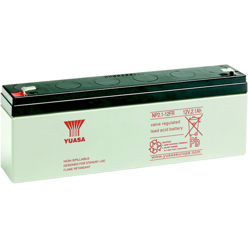 Yuasa NP2.1-12 Multipurpose Battery - 2100 mAh - Sealed Lead Acid (SLA) - 12 V DC - Battery Rechargeable