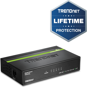 TRENDnet TEG-S50G 5 Ports Ethernet Switch - 5 x Gigabit Ethernet Network - 2 Layer Supported