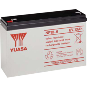 Yuasa NP10-6 Multipurpose Battery - 10000 mAh - Sealed Lead Acid (SLA) - 6 V DC - Battery Rechargeable
