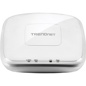 TRENDnet TEW-821DAP IEEE 802.11ac 1.17 Gbit/s Wireless Access Point - 2.40 GHz, 5 GHz - MIMO Technology - 1 x Network (RJ-45) - Ethernet, Fast Ethernet, Gigabit Ethernet - Ceiling Mountable