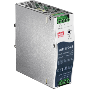 TRENDnet TI-S12048 Proprietary Power Supply - 120 W - DIN Rail - 120 V AC, 230 V AC Input - 48 V DC @ 2.5 A Output - 91% Efficiency
