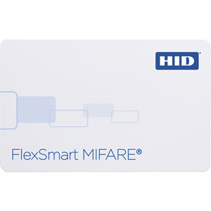 HID FlexSmart MIFARE Smart Card - Printable - Magnetic Stripe Card - 85.73 mm Width x 53.98 mm Length - White - Polyvinyl Chloride (PVC)