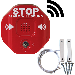 Wireless Exit Stopper<sup>&reg;</sup> Multifunction Door Alarm for Double Door - STI-6402WIR - Wireless Exit Stopper<sup>&reg;</sup> Multifunction Door Alarm for Double Door