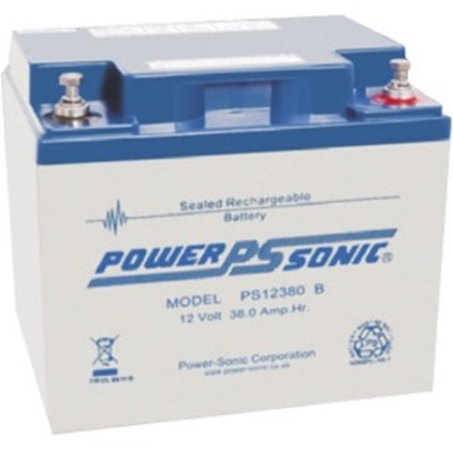 Power-Sonic PS-12380 Consumer Electronic Device, Security Device, UPS Backup, Medical Equipment, Portable Equipment, Power Tool, Emergency Lighting, Fire Alarm, Access Control System, Electrical Equipment Battery - 38000 mAh - Sealed Lead Acid (SLA) - 12 V DC - Battery Rechargeable