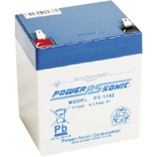 Power-Sonic PS-1242 Multipurpose Battery - 4500 mAh - Sealed Lead Acid (SLA) - 12 V DC - Battery Rechargeable
