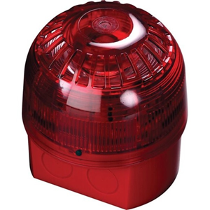 Apollo Alarmsense Horn/Strobe - 24 V - 99 dB(A) - Audible, Visual - Red