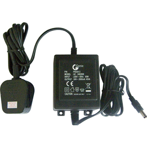 Genie PSU24/2 AC Adapter for CCTV Camera - 230 V AC Input Voltage - 24 V DC Output Voltage - 2 A Output Current