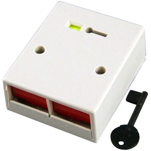 CQR PADP2 Push Button - White - Acrylonitrile Butadiene Styrene (ABS), Metal