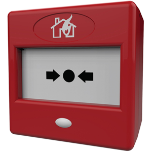 FireBrand FP3/RD Push Button For Fire Alarm, Access Control System - Red - Plastic, Glass