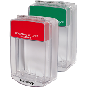 STI Euro Stopper STI-15C10ML Security Cover for Alarm System - Polycarbonate - Red, Green