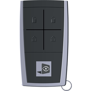 Videofied 4 Buttons Keyfob Transmitter - RF - 868 MHz - Handheld