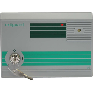 Hoyles Exitguard EX105G Security Alarm - Red - 14 V DC - 105 dB - Audible, Visual