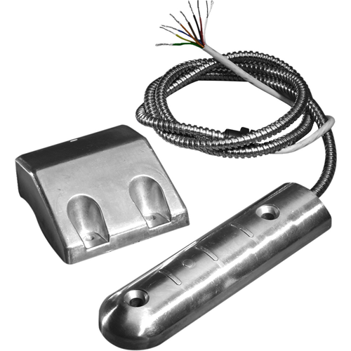 Knight Fire & Security YF10C Cable Magnetic Contact - 35 mm Gap - For Double Door, Roller Shutter - Surface Mount - Silver