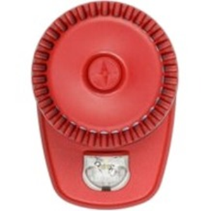 Fulleon RoLP LX Horn/Strobe - White - 28 V DC - 106 dB(A) - Audible, Visual - Wall Mountable - Red