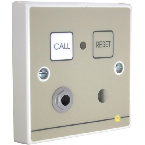 C-TEC Quantec Push Button/Manual Call Point For Alarm - Single Gang - Plastic