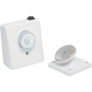 Vimpex Electromagnetic Door Holder - Wall Mountable, Flame Retardant, Release Button - ABS