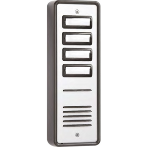 Bell Systems Intercom Sub Station - for Door Entry - Brushed Anodized Aluminum - Surface Mount, Flush Mount