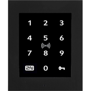2N Card Reader/Keypad Access Device - Black - Door - Proximity, Key Code - Fast Ethernet - Network (RJ-45) - 12 V DC - Wall Mountable, Flush Mount, Surface Mount