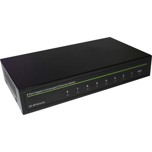 W Box 8 Ports Ethernet Switch - 2 Layer Supported - Twisted Pair - Lifetime Limited Warranty