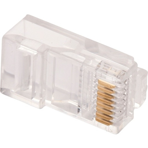 W Box Gold Plated Network Connector - 100 Pack - 1 x RJ-45 Male Network