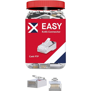 Connectix Easy Network Connector - 100 Pack - 1 x RJ-45 Male Network
