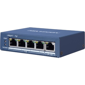 Hikvision DS-3E05xx-E DS-3E0505P-E 4 Ports Ethernet Switch - Gigabit Ethernet - 10/100/1000Base-T - 2 Layer Supported - Twisted Pair
