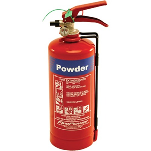 TG Fire Extinguisher - Dry Powder - 2 kg Capacity - A: Common Combustibles, B: Flammable Liquids, C: Live Electrical Equipment