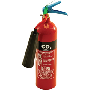 TG Fire Extinguisher - Carbon Dioxide - 2 kg Capacity - B: Flammable Liquids, E: Live Electrical Equipment