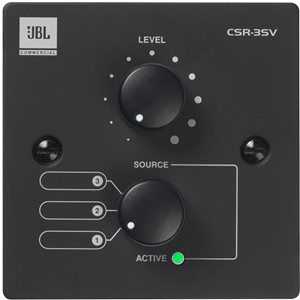 JBL Commercial CSR-3SV (EU-BLK) Audio Control Device - Wired