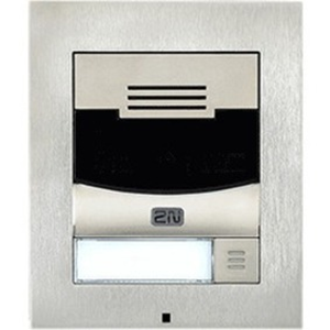 2N IP Solo Intercom Sub Station - for Door Entry - Nickel, Silver - Surface Mount
