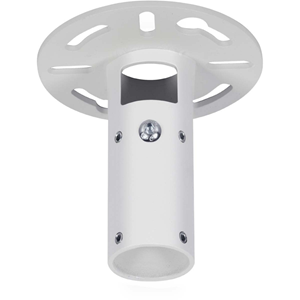 B-Tech Ceiling Mount for CCTV Camera, A/V Equipment, Flat Panel Display, Mounting Pole - White - 75 kg Load Capacity
