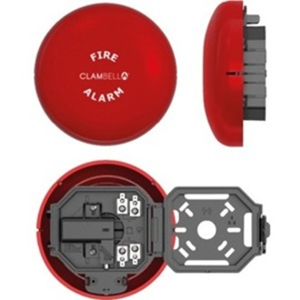 Vimpex ClamBell Alarm Bell - Wired - 24 V - Audible - Box - Red